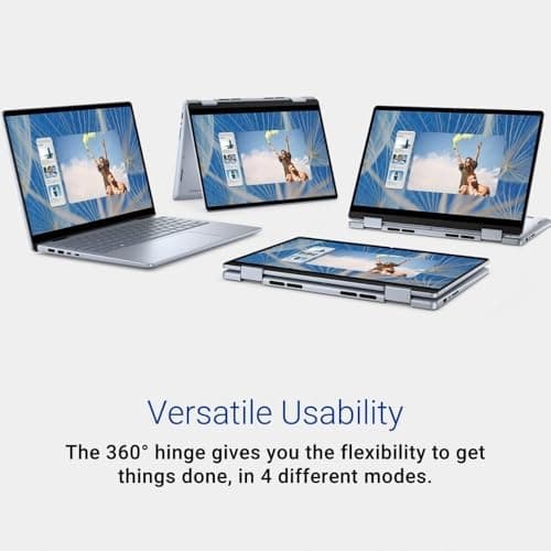 Dell Inspiron 14 7440 2-in-1 Laptop (14" FHD+ Touchscreen, Intel Core 5 120U (> i7-1355U), 64GB DDR5, 2TB SSD), for Creator, Designer, 10-Hr Long Battery Life, Backlit, Win 11 Pro w/ AI Copilot