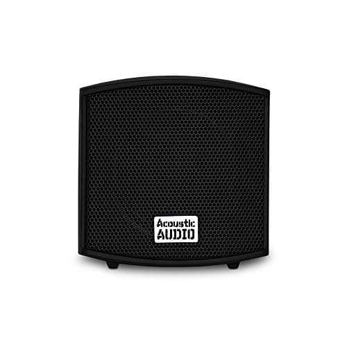 Acoustic Audio AA321B Mountable Indoor Speakers 400 Watts Black Bookshelf Pair