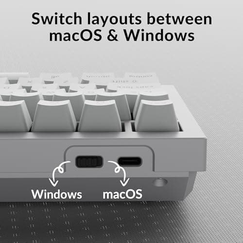 Keychron Q1 RGB Wired Custom Mechanical Keyboard, 75% Layout QMK/VIA Programmable Macro with Hot-swappable Gateron G Pro Brown Switch Double Gasket Compatible with Mac Windows Linux (White) -Version 2
