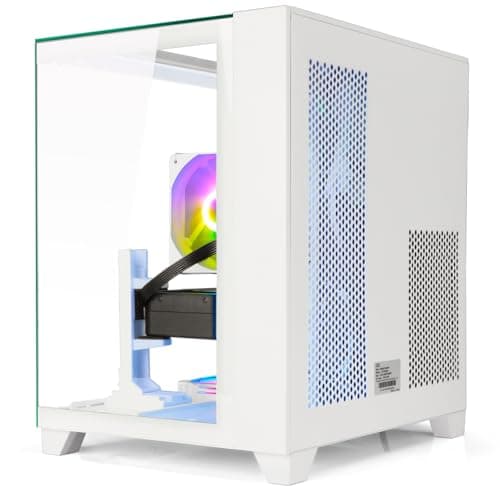 LXZ Gaming PC Desktop AMD Ryzen 7 8700F | AMD Radeon RX 7650GRE 8GB | 32GB DDR5 RAM | 1TB SSD | High-End Tower Computer(White)
