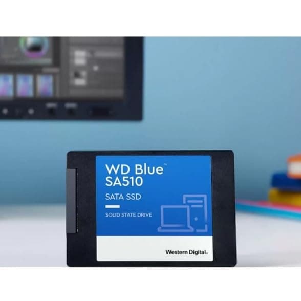 Western Digital 500GB WD Blue SA510 SATA Internal Solid State Drive SSD - SATA III 6 Gb/s, 2.5"/7mm, Up to 560 MB/s - WDS500G3B0A