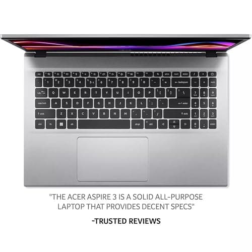 acer Aspire Premium Slim Laptop - 15.6" Full HD IPS 1080P Display - AMD Ryzen 3 7330U Quad-Core Processor - 16GB RAM - 512GB NVMe SSD - Webcam - Wi-Fi 6 - AI PC - Windows 11 Pro - No Mouse