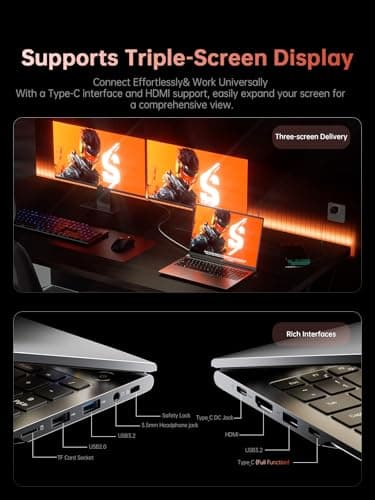 ACEMAGIC 2025 Gaming Laptop, Laptop Computer with AMD Ryzen 7 6800H (8C/16T, Up to 4.7GHz), 16GB DDR5 512GB NVMe SSD Windows 11 Laptop, 16-inch FHD Display, WiFi 6,Backlit KB