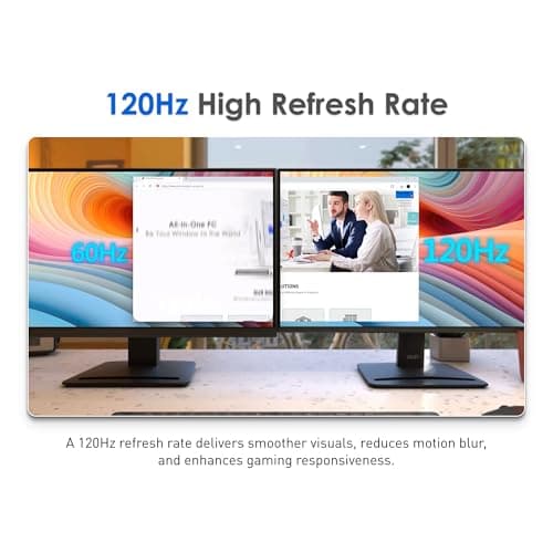 MSI PRO MP275 E2 27-inch IPS 1920 x 1080 (FHD) Gaming Office Monitor, 120Hz, Free-Synch, HDMI, DisplayPort, VGA Port, VESA Mountable, Tilt, Speaker, 4-Side Slim Bezel 1ms, Black