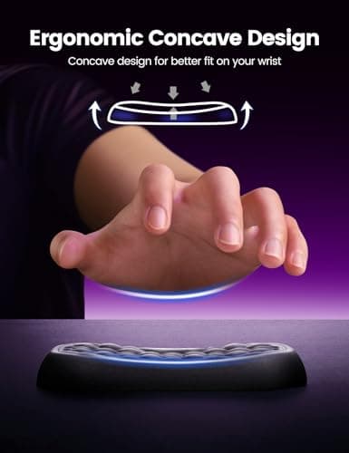 Vaydeer Wrist Rest for Keyboard and Mouse, Computer Ergonomic Wrist Support Pad, Soft Memory Foam Arm Cushion for Desk, Palm Hand Office Laptop Typing