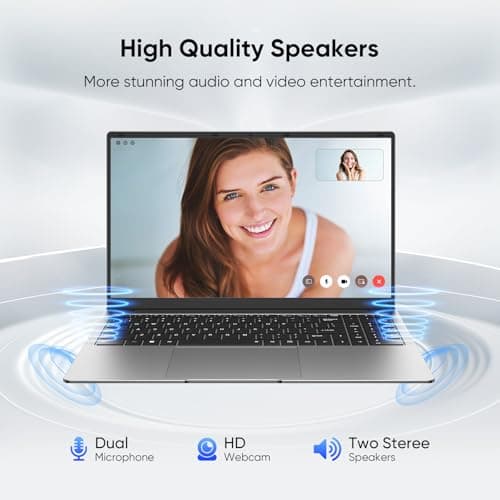 EYY 15.6" Laptop Computer, Laptops with 8GB RAM 256GB SSD, 100% sRGB Screen, Celeron N4000 Processor(up to 2.6GHz) Notebook, Ms Office 2024丨Dual Band WiFi丨BT 4.2丨HDMI丨Windows 11 Pro丨Long Battery Life