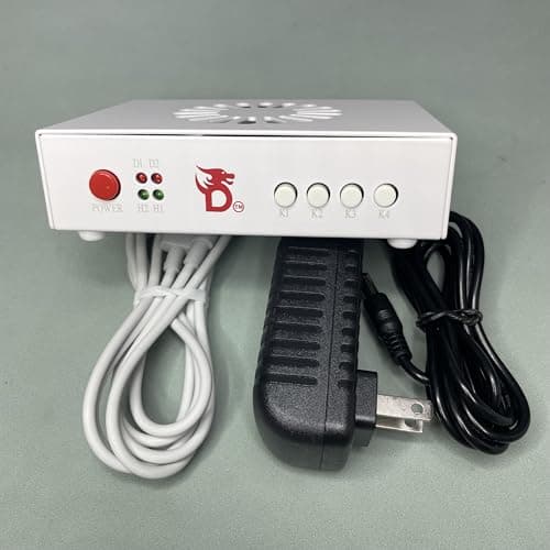 DMA Fuser Combiner Display Overlay Adapter,2K 144Hz HD Multimedia Interface Synthesizer,HDMI Input Output,Lossless Transmission,Aluminum Alloy Material Supply for Gaming and Video Conferencing