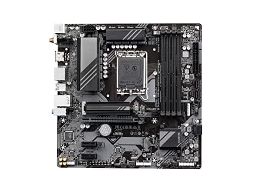 GIGABYTE B760M DS3H AX (LGA 1700/ Intel/ B760/ M-ATX/ DDR5/ 2* M.2/ PCIe 4.0/ USB 3.2 Gen 2 Type-C/WiFi 6E/ 2.5GbE LAN/Q-Flash Plus/PCIe EZ-Latch/Motherboard)