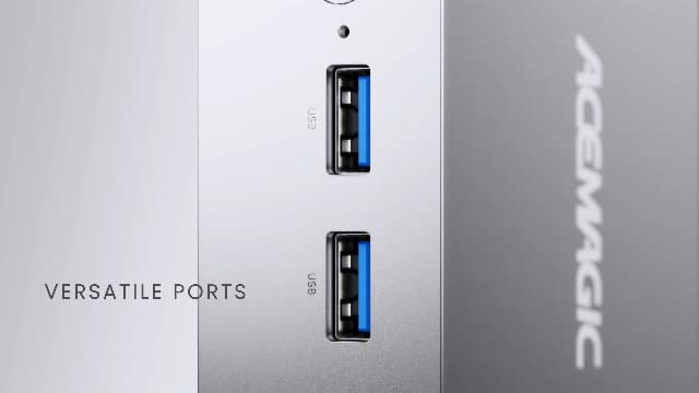 ACEMAGIC Mini Pc Computers, Intel Twin Lake N150(Turbo 3.6GHz), 16GB DDR4 RAM 1TB PCIe M.2 SSD Mini Computer, Vista V1 UHD 4K HDMI DP, Dual WiFi/Bt, Gigabit Ethernet Vesa, Home/Office Micro Pc
