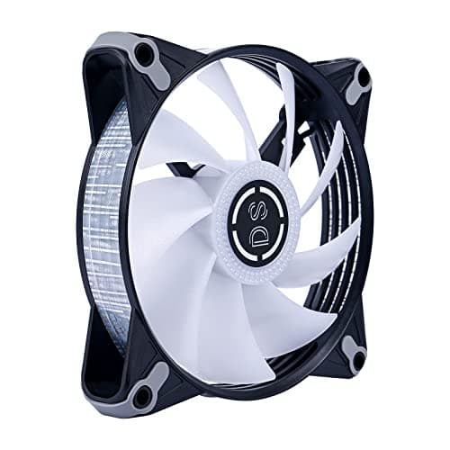 DS RGB Fans, 120mm 6 Pack Case Cooling LED Fans for White Black PC Case, CPU Cooler and Radiators System (DK Series)