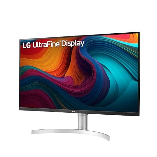 LG 32UN650-W Monitor 32" UHD (3840 x 2160) IPS Ultrafine Display, HDR10 Compatibility, DCI-P3 95% Color Gamut, AMD FreeSync, 3-Side Virtually Borderless Design, Height Adjustable Stand - Silve/White