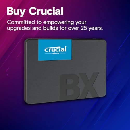 Crucial BX500 480GB 3D NAND SATA 2.5-Inch Internal SSD, up to 540MB/s - CT480BX500SSD1