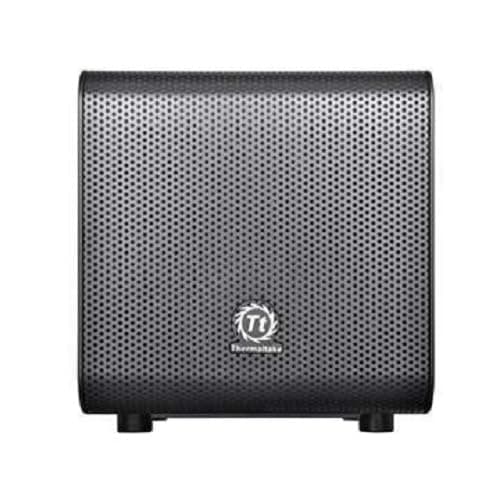 Thermaltake Core V1 SPCC Mini ITX Cube Gaming Computer Case Chassis, Interchangeable Side Panels, Black Edition, CA-1B8-00S1WN-00