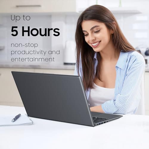 Laptop Computer with MS Office 2024, 1TB SSD, 12GB RAM Laptops, Quad Core N95 Processor, 15.6" FHD IPS Display, Win11 Laptop Support Fingerprint, WiFi 5, BT 5.0, USB-C, HDMI, Black