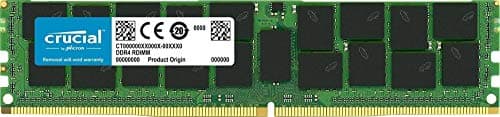 Crucial Bundle with 64GB (2 x 32GB) DDR4 PC4-21300 2666MHz RDIMM (2 x CT32G4RFD4266), Dual Ranked Registered ECC Memory