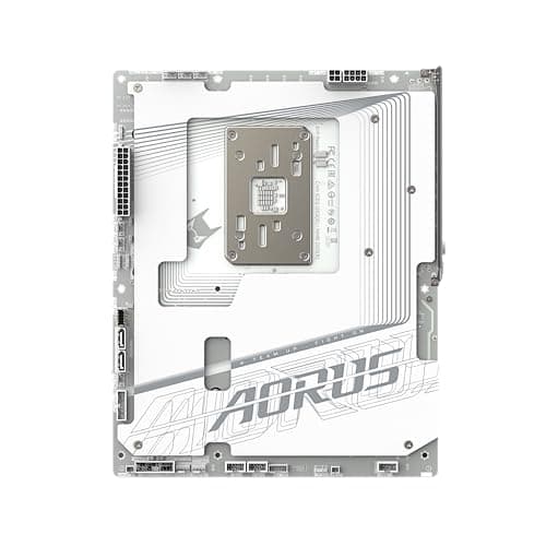 GIGABYTE X870 AORUS Stealth ICE AMD AM5 Motherboard, ATX, DDR5, 4X M.2, PCIe 5.0, 2xUSB-4,USB-C, WIFI7, 5GbE LAN, EZ-Latch