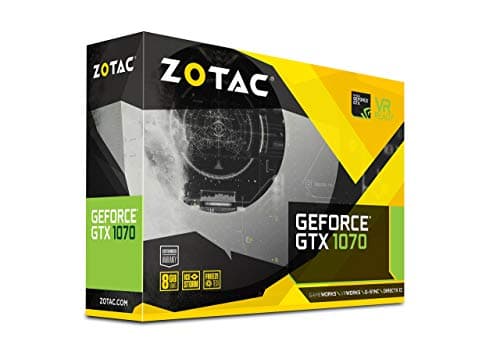 ZOTAC GeForce GTX 1070 Mini 8GB GDDR5 VR Ready Super Compact Gaming Graphics Card (ZT-P10700G-10M) (Renewed)