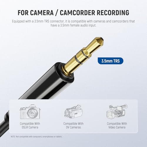 NEEWER 2 Pack Lavalier Lapel Microphone Compatible with DJI Wireless Mic Transmitters Rode Wireless GO II 2, Omnidirectional Condenser Wired Clip On Lav Mics for Stage YouTube Live Streaming, CM5