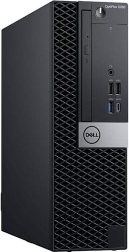 Dell Optiplex 5060 Desktop Computer | Hexa Core Intel i7 (3.2) | 32GB DDR4 RAM | 1TB SSD Solid State | Windows 11 Professional | Home or Office PC (Renewed), Black