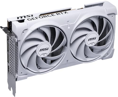 MSI Gaming RTX 5060 8G Ventus 2X OC White Graphics Card (8GB GDDR7,128-bit, Extreme Performance: 2535 MHz, DisplayPort x3 2.1a, HDMI 2.1b, NVIDIA Blackwell Architecture)