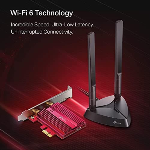 TP-Link WiFi 6 AX3000 PCIe WiFi Card (Archer TX3000E), Up to 2400Mbps, Bluetooth 5.3, 802.11AX Dual Band Wireless Adapter with MU-MIMO, OFDMA, Ultra-Low Latency, Supports Windows 11, 10 (64bit)