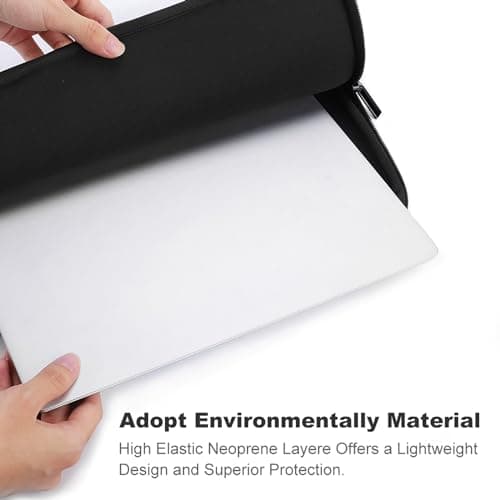 New York City Skyline Laptop Sleeve Ultra-Thin, Waterproof 10inch Laptop Bags, Portable Protective Computer Bag with Hand Strap