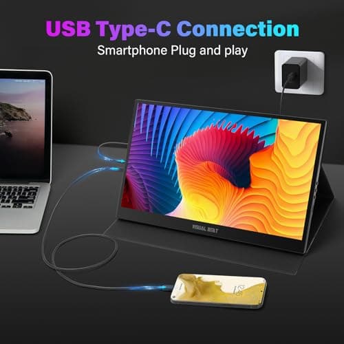 17.3'' 4K Portable Touchscreen Monitor, UHD 500Nits 100% AdobeRGB IPS HDR Travel Display, USB, Type-C & HDMI, Dual Speakers, VESA & Smart Cover - for Laptop PC Phone PS4/5 Xbox etc.