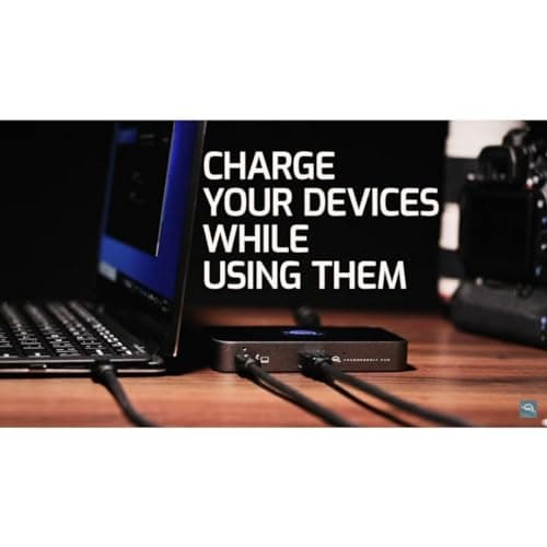 OWC 5 Port Thunderbolt Hub - 60W Charging, (3) Thunderbolt 4 (USB-C) Ports, (1) USB 3.2 Gen 2 Type-A Port, Dual Display suppor, Compatible with Macs and PC's