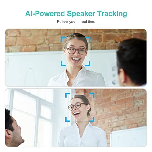 4K Pro Audio and Video Conference Room Camera with Remote Control for Windows TV, AI-Powered HD Webcam with Microphone & Speaker for Desktop Computer/PC/Monitor/Laptop/Teams/Zoom/Skype