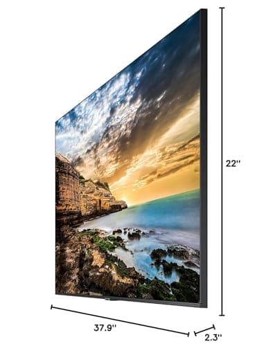 SAMSUNG Business QE43T 43-inch 4K UHD 3840x2160 LED Commercial Signage Display, HDMI, USB, Speakers, 3-Yr Wrnty, 16/7 Operation, 300 nit (LH43QETELGCXZA), Black