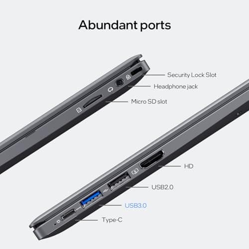 15.6-inch Windows 11 Laptop, 16GB RAM, 512GB SSD, FHD IPS Display Laptop Computer, Intel N5095 Quad Core, 2.4/5G WiFi, BT4.2 Backlit and Fingerprint, Lightweight and Portable