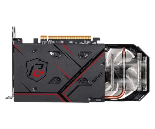 ASRock AMD Radeon RX 6500 XT Phantom Gaming D 4GB OC GDDR6 0dB Silent Cooling 18 Gbps 64-bit 7680 x 4320 Graphics Card Dual Fan HDMI DisplayPort