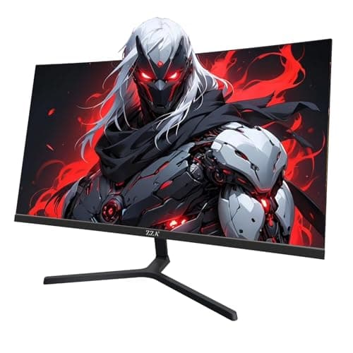 ZZA 24 Inch Curved Monitor, FHD 1920×1080P 200Hz, 120% sRGB, Ultra-Thin Bezel Design, Low Blue Light & Flicker-Free, Computer Monitor for Home, Office, Gaming (HDMI, VGA)-Black