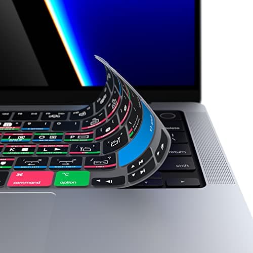 Editors Keys Cover Designed for Davinci Resolve Keyboard Cover 14" & 16" MacBook Pro 2021+ M1-M3 Chip - Genuine Editors Keys - Will not fit Other Models