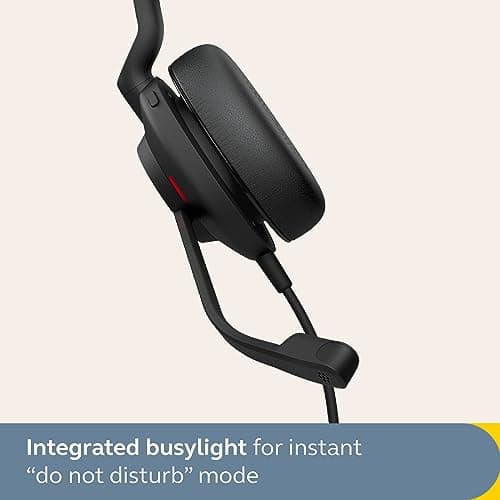 Jabra Evolve2 30 SE Wired Stereo Noise-Cancelling Headset - Features 2-Mic Call Technology and USB-A Cable - Works with All Leading Unified Communications Platforms Such as Zoom & Google Meet - Black