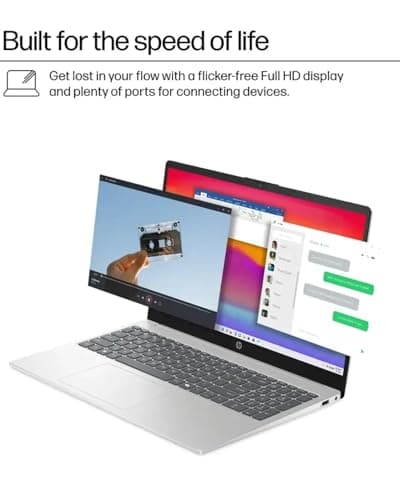 HP 2025 15.6" Touchscreen Laptop - w/Office Lifetime & Win 11 Pro&External DVD Drive, Intel i3 1315U(Up to 4.5GHz), Wi-Fi 6, Copilot AI, HD Touch Display, Long Battery Life, 64GB RAM, 2TB SSD