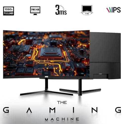 Dell OptiPlex Desktop PC – Intel Core i7, 32GB ARGB RAM, 512GB SSD, 27 Inch Curved Monitor, GT 1030 Graphics, RGB Keyboard with AI Copilot Key, Mouse & RGB Headphones, Windows 11 Home (Renewed)