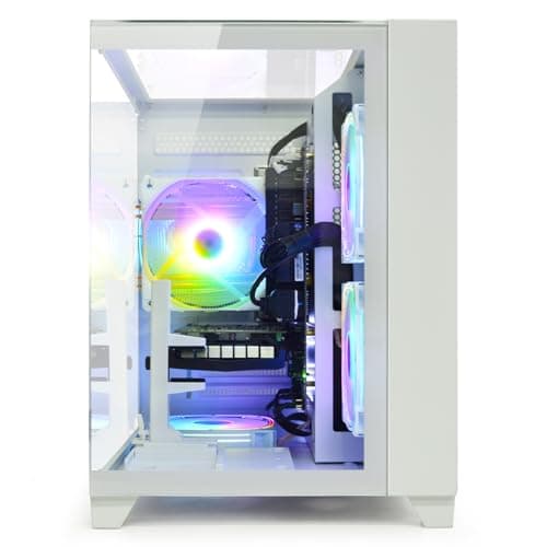 LXZ Gaming Desktop PC Core i5-13400F & Arc B580 12GB GPU, 32GB RAM, 1TB SSD - High Performance Desktop Computer for Gaming/Design (White)