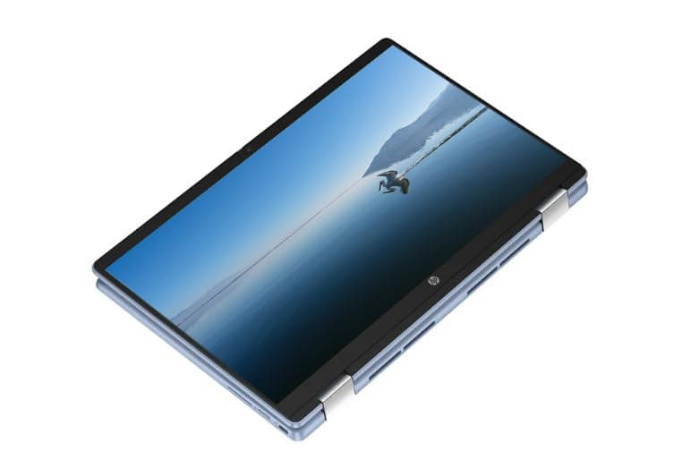 HP 2025 Portable x360 Chromebook, 14'' Convertible FHD IPS Touchscreen, Intel Processor Up to 3.39GHz, 4GB DDR4, 64GB Storage, Super Fast 6th Gen WiFi, Chrome OS, Dale Blue, Renewed