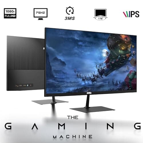 TechMagnet HP G3 Gaming Desktop PC, Core i7 6th Gen, GT 1030 Graphic, 16GB RAM, 1TB SSD | 2TB HDD, New Dual MTG 24-inch Monitor, RGB Keyboard Mouse, Speaker, Webcam, WiFi, Windows 11 Pro (Renewed)