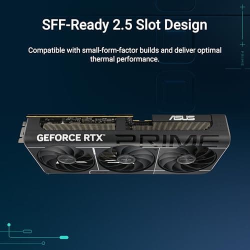 ASUS The SFF-Ready Prime GeForce RTX™ 5070 OC Edition 12GB GDDR7 Graphics Card (PCIe® 5.0, 12GB GDDR7, HDMI®/DP 2.1, 2.5-Slot, Axial-tech Fans, Dual BIOS)