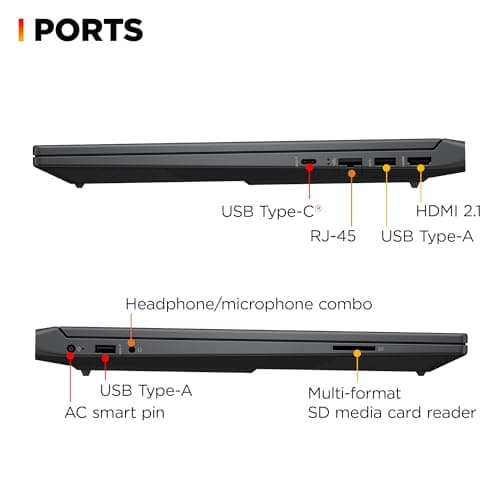 HP Victus 15 Gaming Laptop (15.6" FHD 144Hz IPS, AMD Ryzen 5 7535HS, 32GB DDR5 RAM, 1TB PCle SSD, (Radeon RX 6550M 4GB Beat RTX3050)) Backlit KB, Wi-Fi 6, Webcam, Ethernet, Win 11 Home