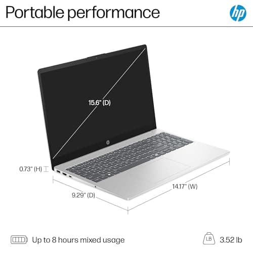 HP Laptop Computer 15.6" Touchscreen for Student Home Study and Business, 32GB DDR4 RAM, 1TB PCIe SSD, WiFi 6, Bluetooth 5.3, Windows 11 Pro, Intel i3-1315U (Beat i5-1155G7), BEF-ectoy USB C Hub