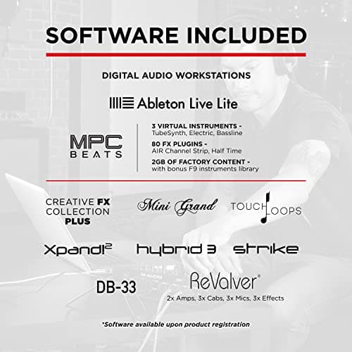 M-Audio AIR 192x14 - USB Audio Interface for Studio Recording with 8 In and 4 Out, MIDI Connectivity, and Software from MPC Beats and Ableton Live Lite
