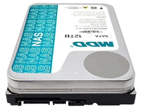 MDD MAXDIGITALDATA MDD (MDD12TSATA25672NAS) 12TB 7200 RPM 256MB Cache SATA 6.0Gb/s 3.5'' Internal NAS Hard Drive - 5 Years Warranty (Renewed)