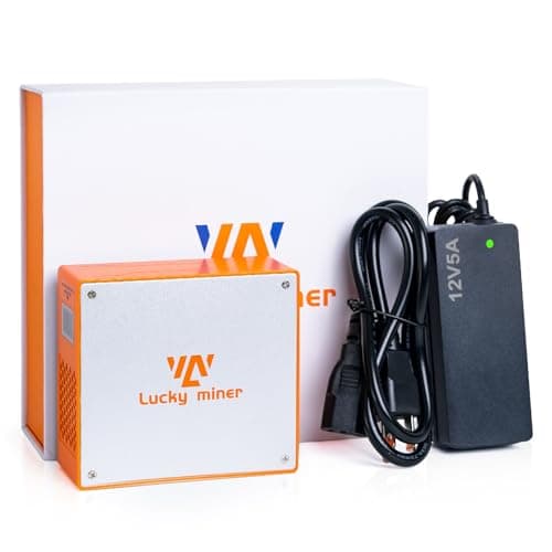 Litecoin, Dogecoin Miner Lucky Miner LG07 Scrypt Algorithm ASIC Miner 11MH/S 2.4GHz WiFi or Hotspot Quiet Include PSU, Crypto Mining Machine for Home Use，Orange