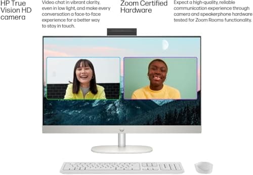 HP 27 Ultra 7 Business All-in-One Desktop, 27" FHD, Intel 12 Cores Ultra 7 155U (Beats Intel i7-1355U), 32GB DDR5 RAM, 1TB SSD, Wireless KB & Mouse, Wi-Fi 6, Windows 11 Pro