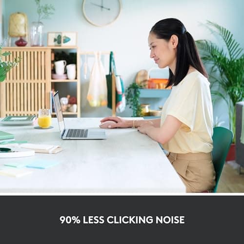 Logitech Signature M550 Wireless Mouse - for Small to Medium Sized Hands, 2-Year Battery, Silent Clicks, Customizable Side Buttons, Bluetooth, Multi-Device Compatibility - Rose