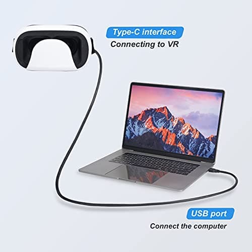 VR Link Cable 15ft,Compatible for Qculus Quest 2,Fast Charging & PC Data Transfer Cable for VR Headset and Gaming PC