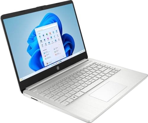 HP 14" Laptop Stream Ultral Light for Students and Business, Quad-core Intel Celeron Processor, 16GB RAM, 256GB Storage (128GB eMMC+128GB Ghost Manta SD Card), 1 Year Office 365, HDMI, Win 11